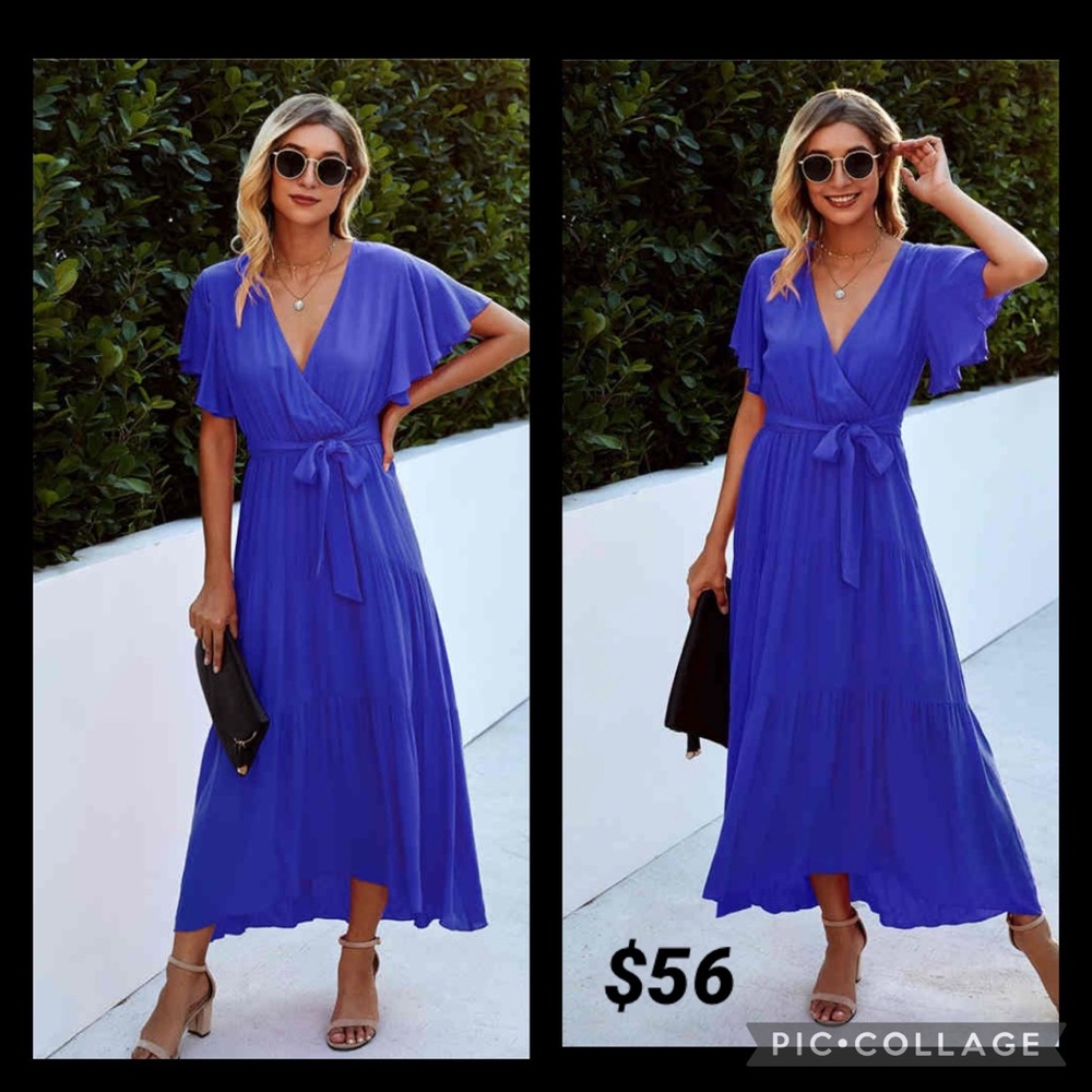 Royal blue dress